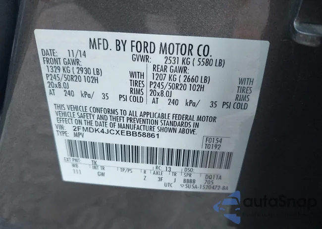 2FMDK4JCXEBB58861: 42494912