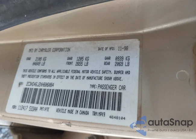 2C3HD46J2XH606084: 42495050