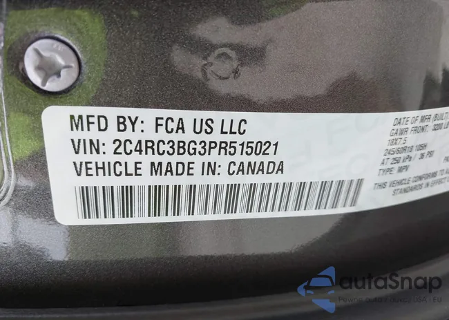 2C4RC3BG3PR515021: 42495125