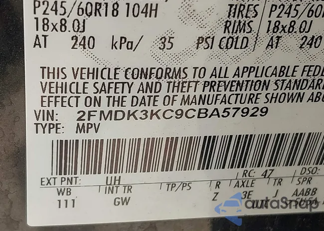 2FMDK3KC9CBA57929: 42495208