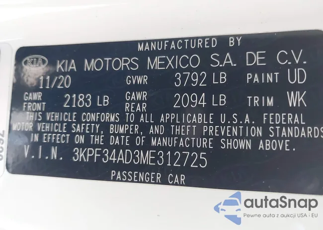 3KPF34AD3ME312725: 42494666