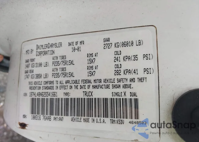 1B7HL48N62S541661: 42495801