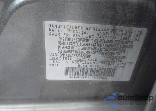 3N1AB7AP7JL622802: 42495853