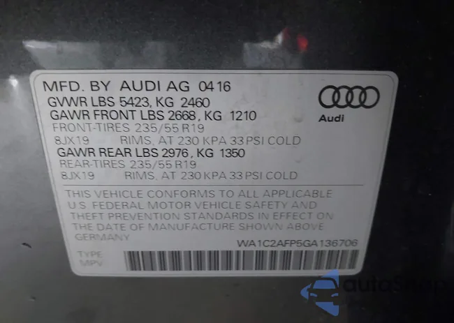 WA1C2AFP5GA136706: 42496023