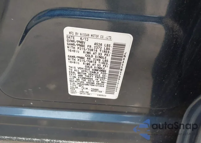 JN8AS5MV7DW101884: 42496088