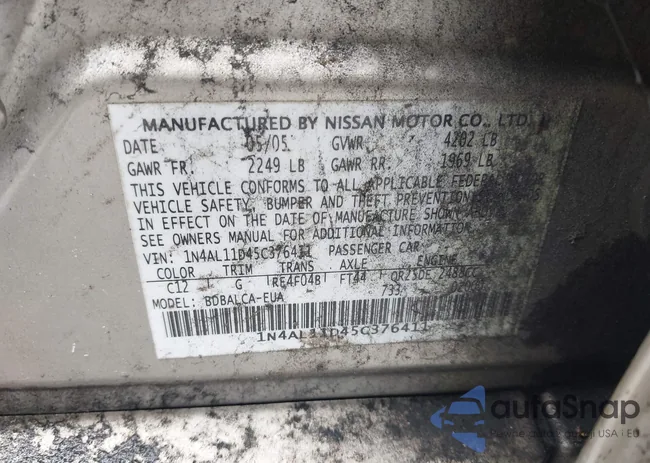 1N4AL11D45C376411: 42496208