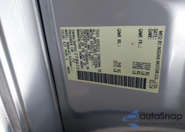 1N4AL3AP5EC278672: 42496259