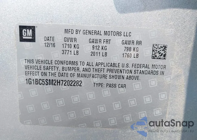 1G1BC5SM2H7202282: 42495530