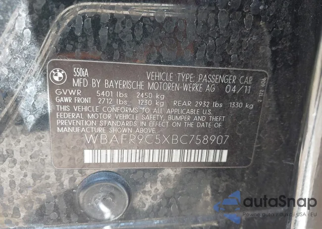 WBAFR9C5XBC758907: 42495610