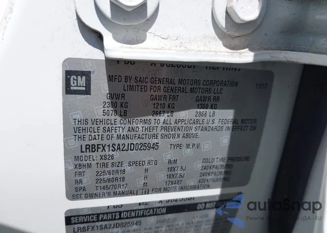 LRBFX1SA2JD025945: 42496699