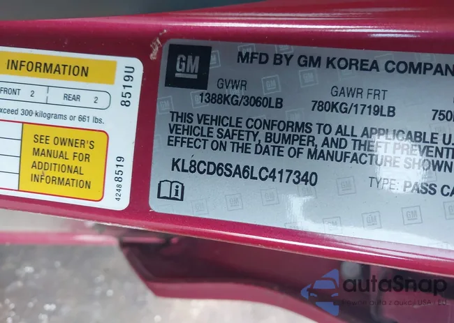 KL8CD6SA6LC417340: 42496728