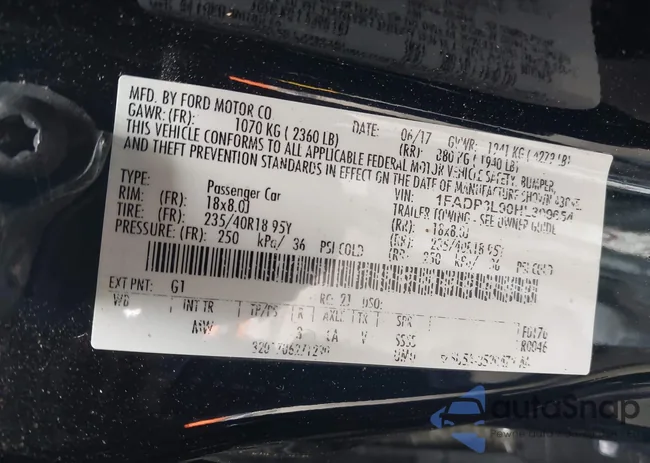 1FADP3L90HL309654: 42496730