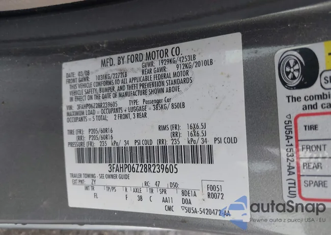 3FAHP06Z28R239605: 42496773