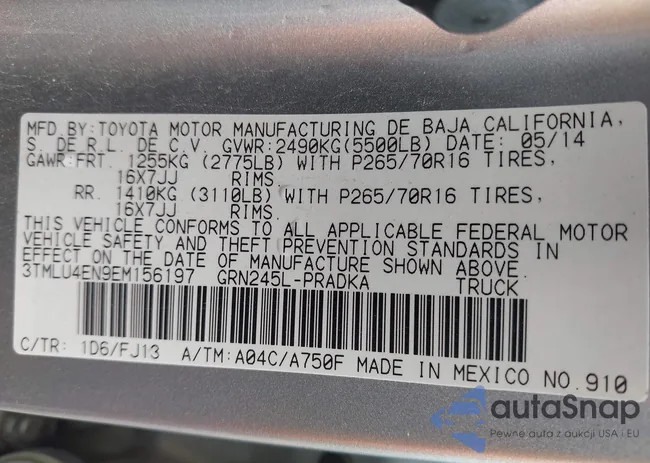 3TMLU4EN9EM156197: 42496786