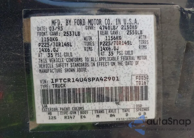 1FTCR14U4SPA42901: 42497056