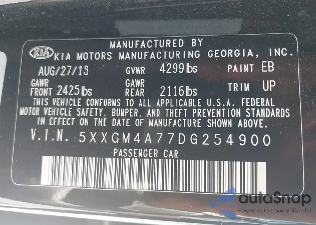 5XXGM4A77DG254900: 42497181