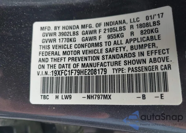 19XFC1F79HE208179: 42497248