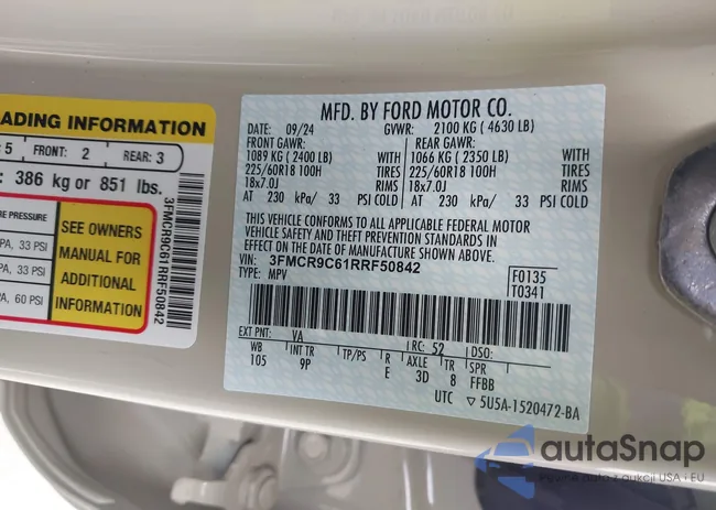 3FMCR9C61RRF50842: 42496366