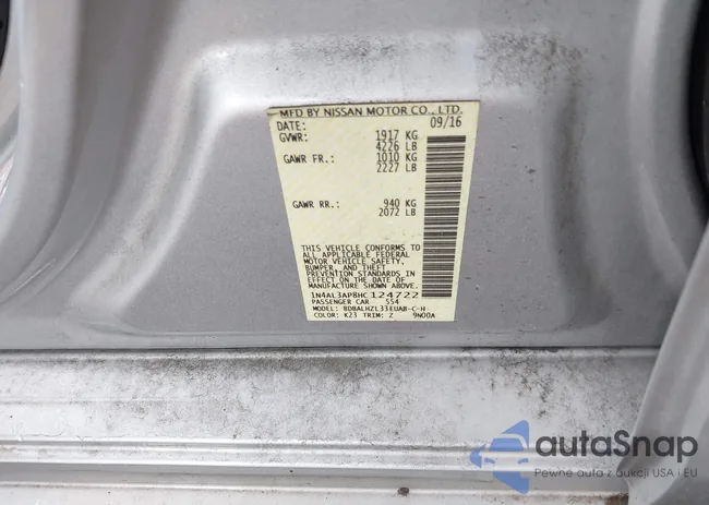 1N4AL3AP8HC124722: 42496380