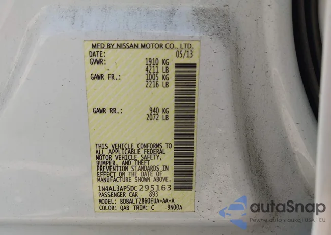 1N4AL3AP5DC295163: 42496453