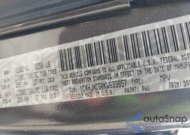 1C4HJXCG0KW633857: 42497770