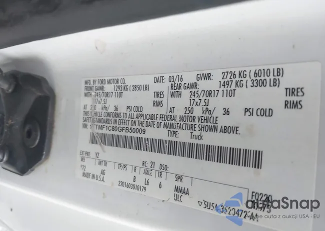 1FTMF1C80GFB50009: 42497846