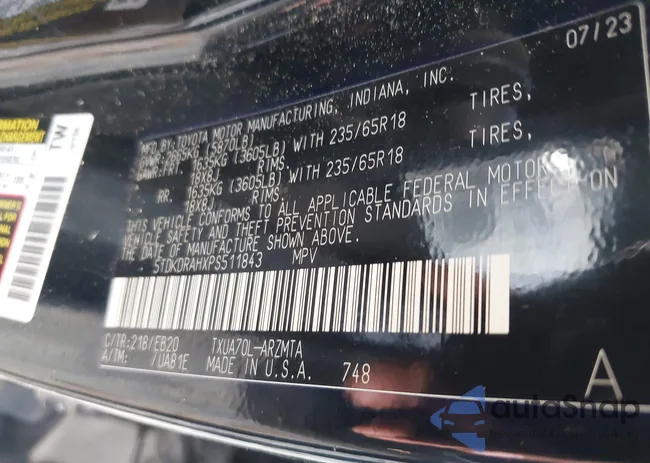 5TDKDRAHXPS511843: 42497942