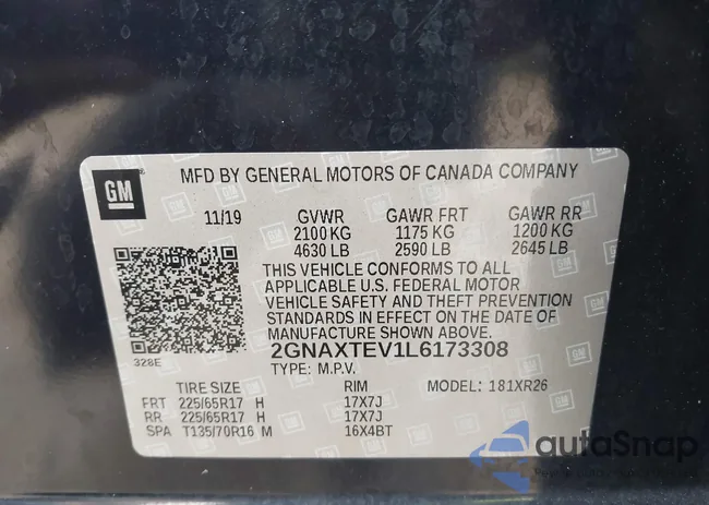 2GNAXTEV1L6173308: 42498016