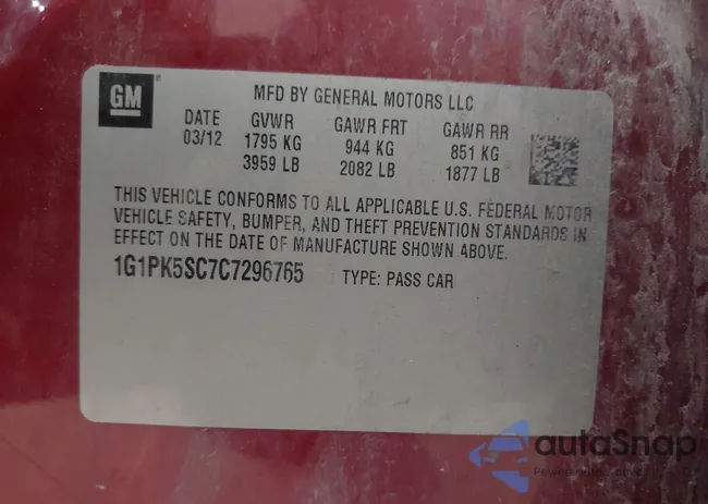 1G1PK5SC7C7296765: 42498050