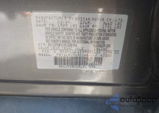 3N1CP5BV1RL539194: 42498246