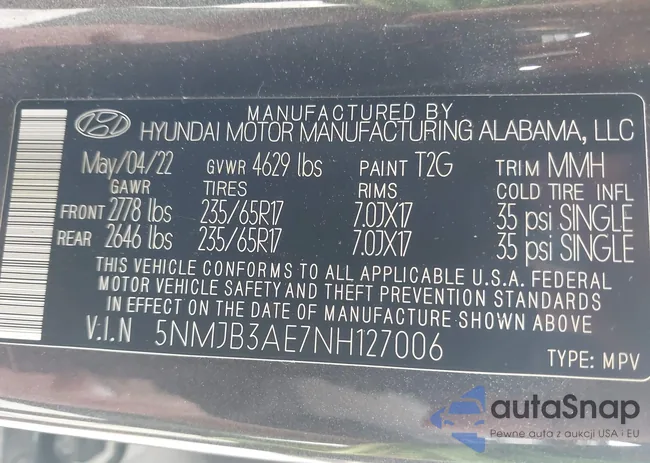 5NMJB3AE7NH127006: 42497305