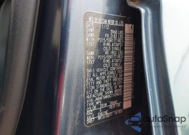 JN8AF5MR8CT109810: 42497307