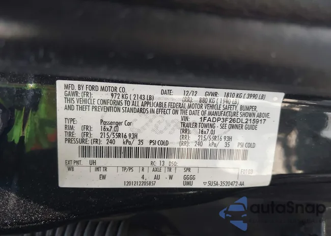 1FADP3F26DL215917: 42497341