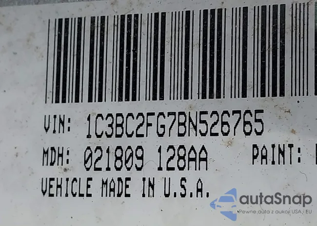 1C3BC2FG7BN526765: 42497354