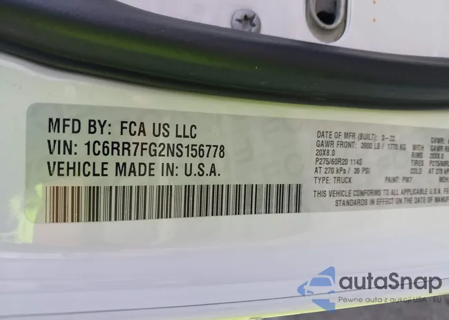 1C6RR7FG2NS156778: 42497541