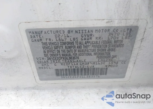 3N1CE2CPXGL383576: 42498732