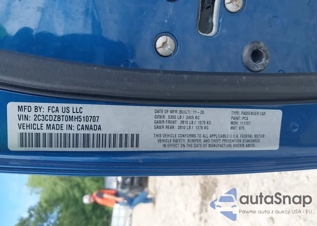 2C3CDZBT0MH510707: 42498762