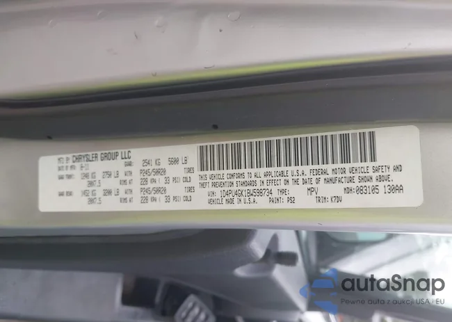 1D4PU4GK1BW598734: 42498891