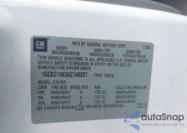 1GCEC14X99Z146237: 42499184