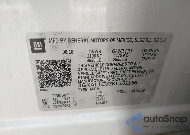 3GKALTEV3KL101156: 42499200