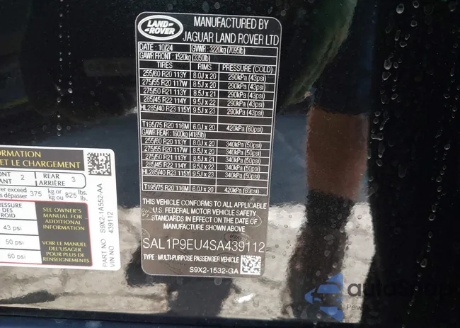 SAL1P9EU4SA439112: 42499278