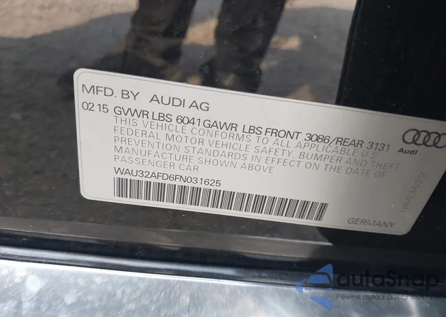 WAU32AFD6FN031625: 42498415