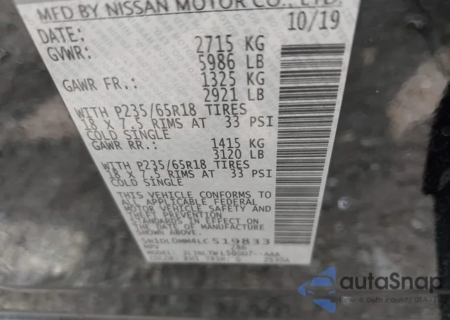 5N1DL0MM4LC519833: 42498661