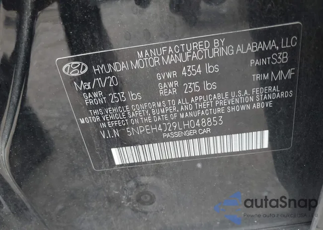 5NPEH4J29LH048853: 42499833