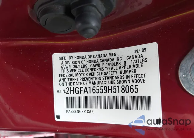 2HGFA16559H518065: 42499967