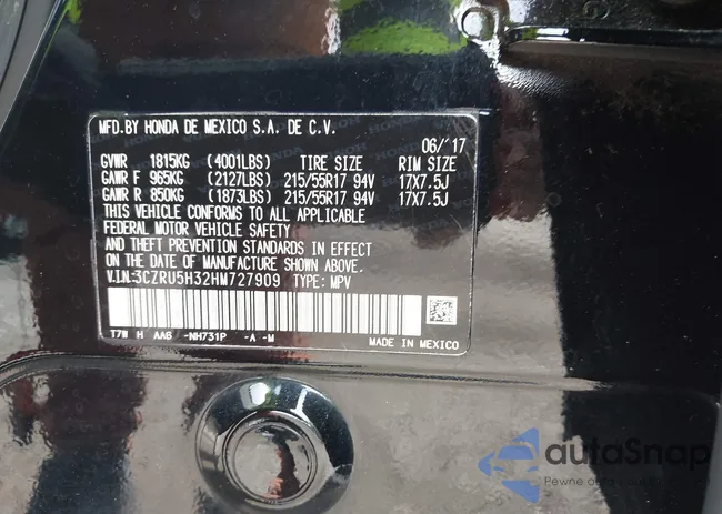 3CZRU5H32HM727909: 42499969