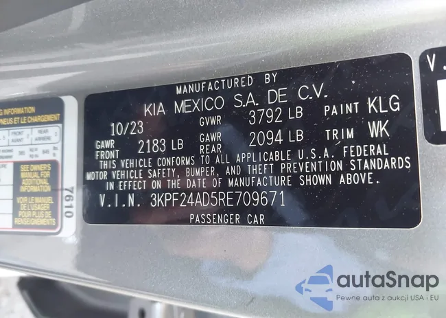 3KPF24AD5RE709671: 42500153