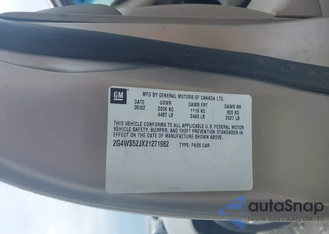 2G4WS52JX21271982: 42499665