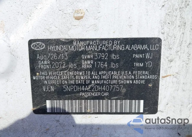 5NPDH4AE2DH407757: 42500283