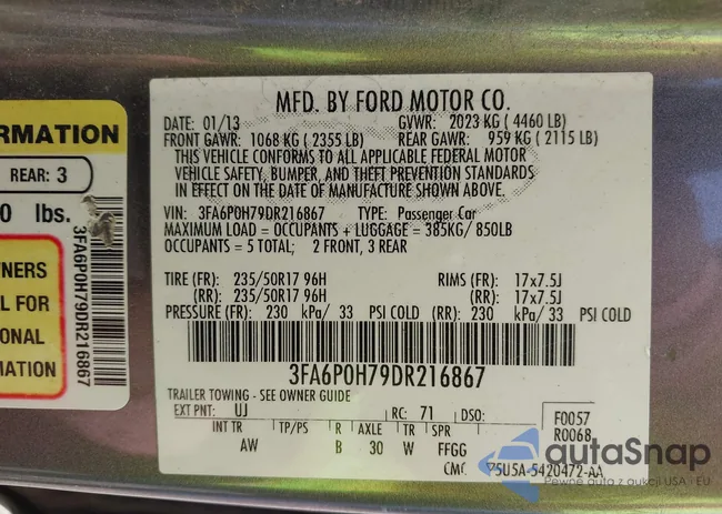 3FA6P0H79DR216867: 42500404